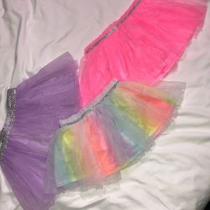 LOT 3 TUTU SKIRTS 12/18M